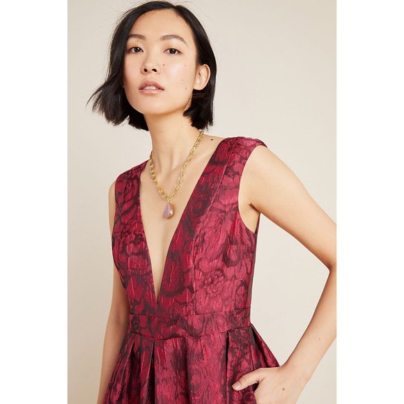 Gwyneth Jacquard Midi Dress in size S - Picture 3 of 3